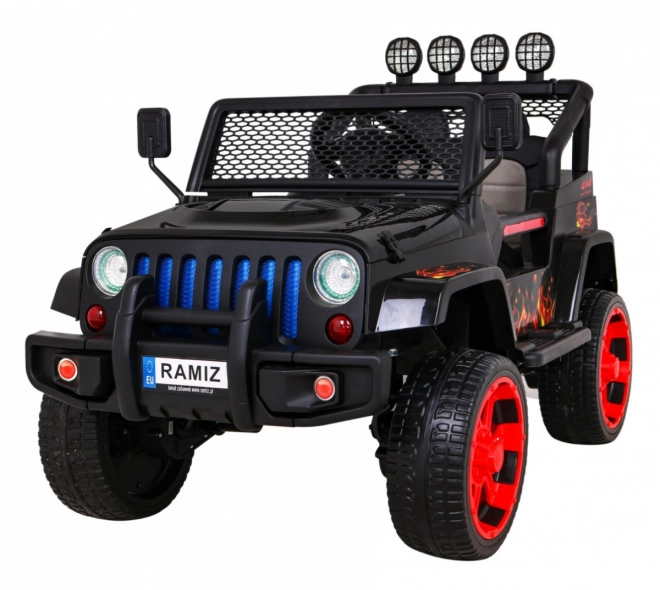 Auto fuoristrada Raptor Drifter Flames + Telecomando + Trazione 4x4 + Spazio di stivaggio + Partenza lenta + MP3 LED