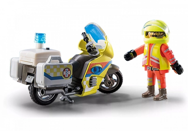 Motocicletta di soccorso con luci PLAYMOBIL City Life