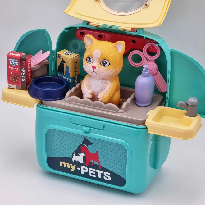 Zaino del Kit di Bellezza Portatile per Gatto