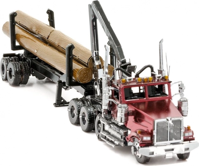 Puzzle 3D Metal Earth Western Star 4900 Log Truck con Rimorchio Iconx