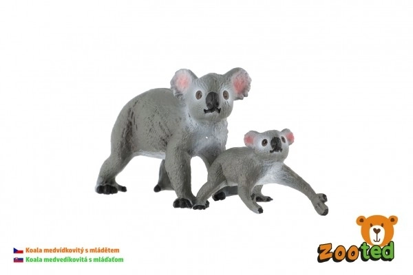 Koala con cucciolo set di figurine in plastica