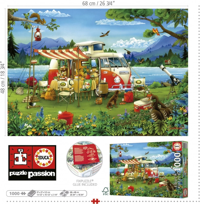 Puzzle Educa Campeggio 1000 pezzi
