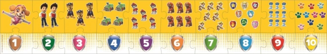 Puzzle Educativo Numeri PAW Patrol