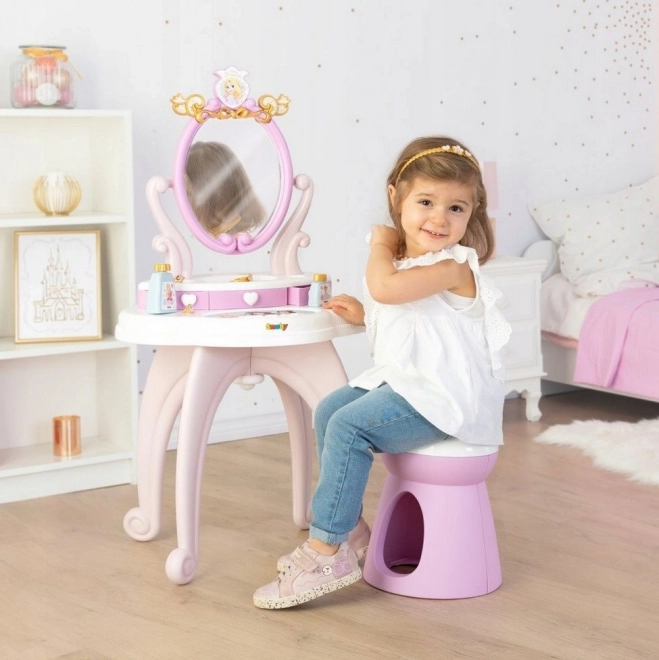 Tavolino da toeletta Disney Principesse con sedia 2 in 1