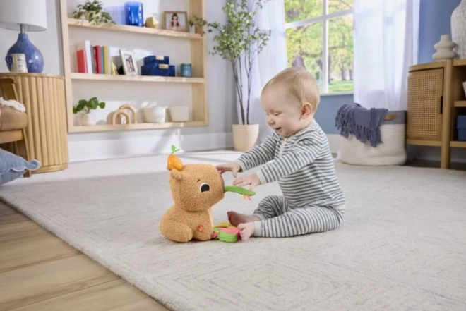 Capybara morbida con snack Fisher-Price