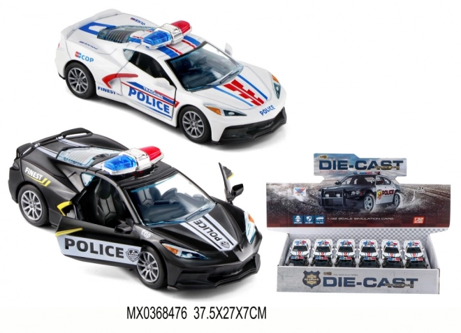 Modello di auto della polizia 1:32