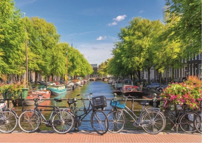 Puzzle Canale di Amsterdam 2000 Pezzi