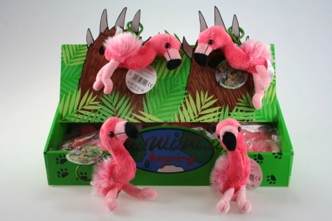 Portachiavi Fenicottero di peluche 24/conv.