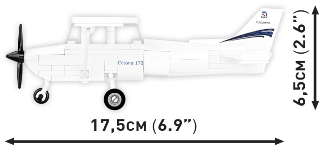 Cobi costruzioni Cessna 172 Skyhawk bianco 160 pezzi