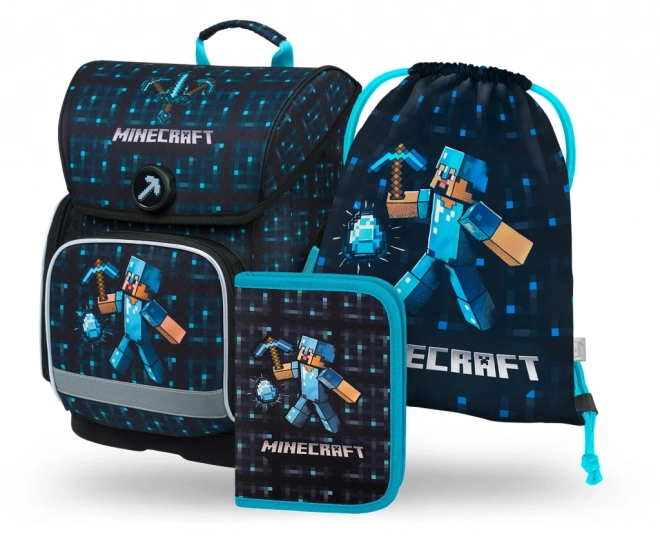 Set scolastico ergo Minecraft Blu Axe