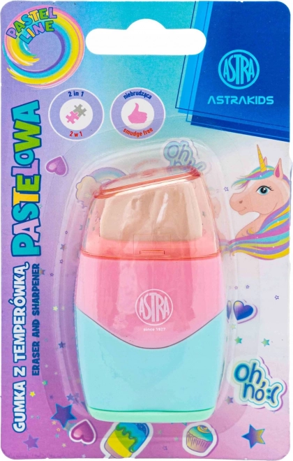 Temperamatite pastello con gomma 2in1 ASTRA