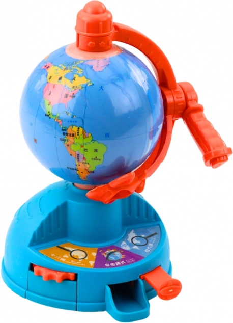 Mini globo con ingranaggio rotante e aereo mobile