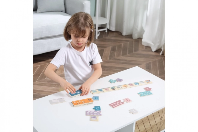 Puzzle in legno numerici Montessori