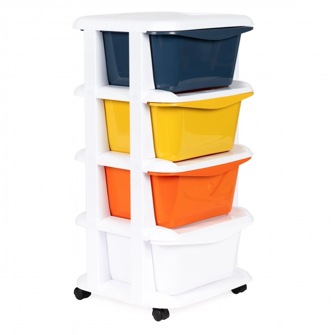 Organizer a Cassetti Multicolore con Ruote