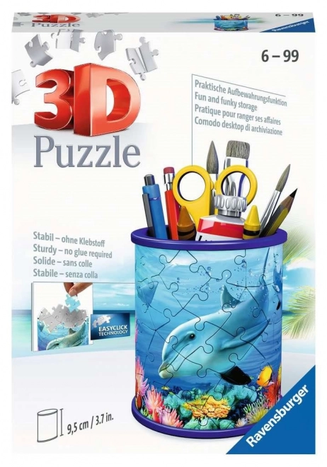 Puzzle 3D supporto mondo sottomarino 57 pezzi