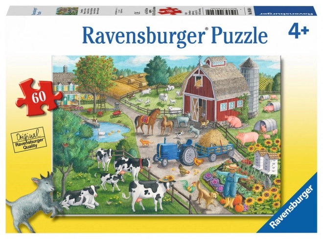 Puzzle Ravensburger Fattoria 60 pezzi