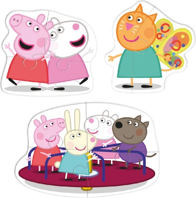 Puzzle DODO Peppa Pig: Amici 3in1