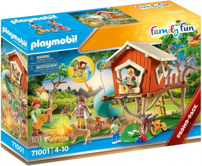 Set di costruzioni Family Fun – casetta sull’albero con scivolo e personaggi