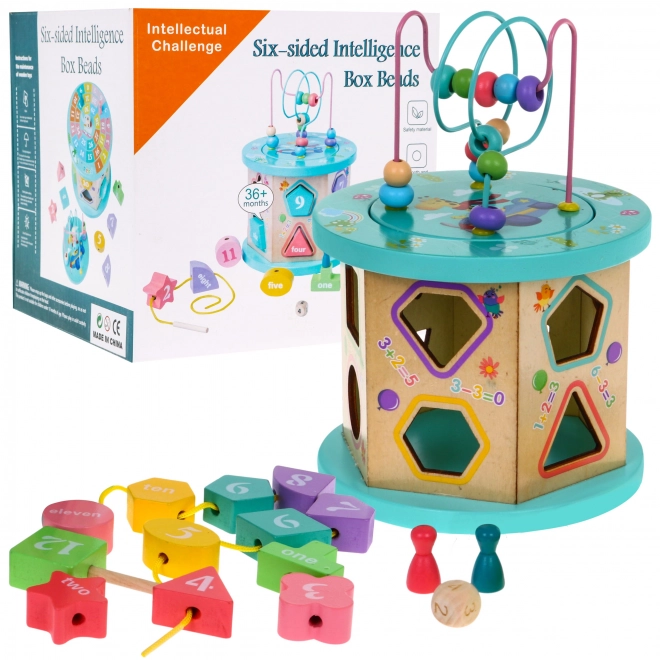 Multicubo educativo in legno 4 in 1 per bambini