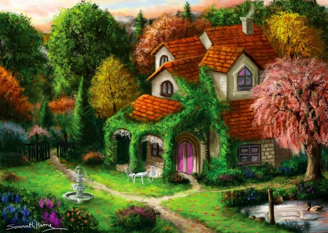 Puzzle Chalet nel bosco 1000 pezzi