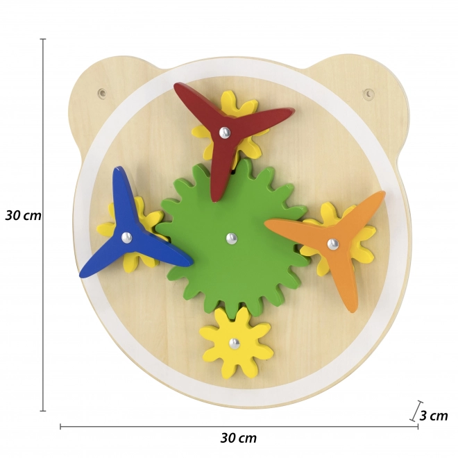 Gioco da Parete in Legno a Forma di Orso