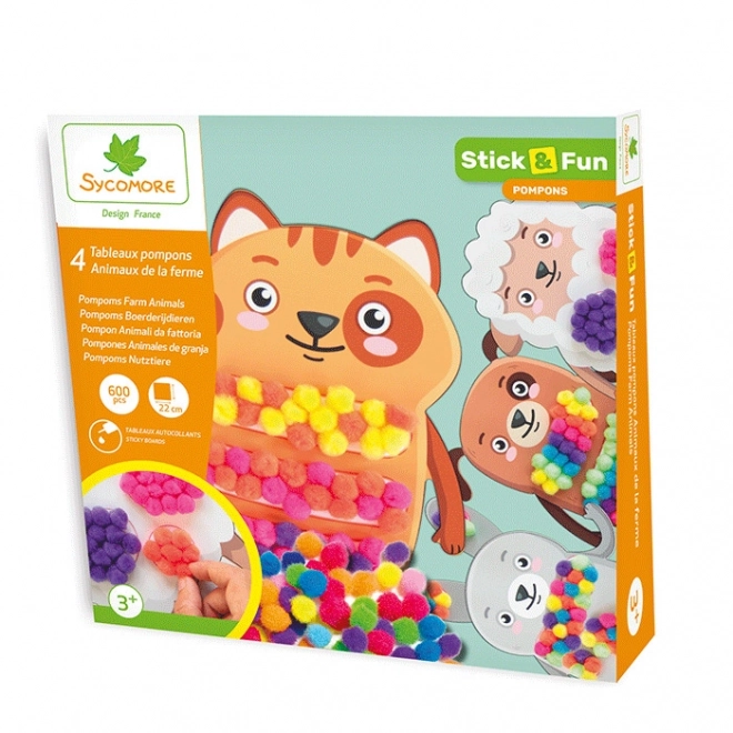 Stick & Fun - decorazione con palline soffici - animali domestici