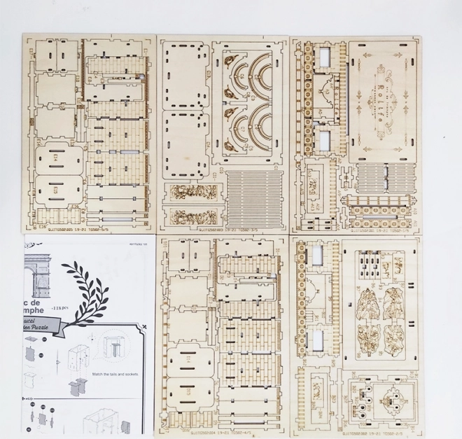 Puzzle 3D in legno Arco di Trionfo