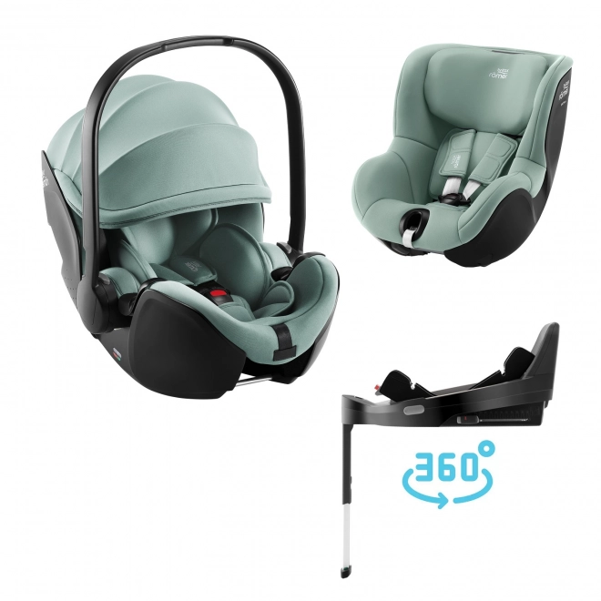 Set seggiolino auto Baby-Safe Pro e base Vario 5Z e seggiolino auto Dualfix 5Z, Jade Green