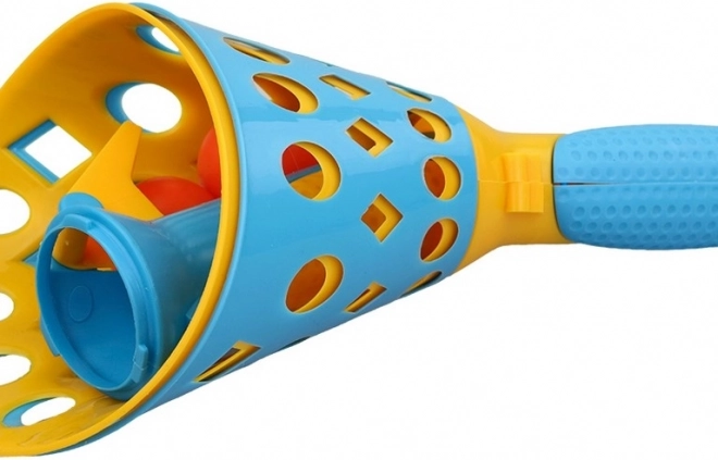 Cestino con pallina a scatto per bambini