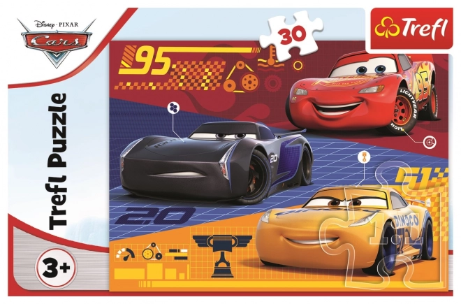 Puzzle Cars prima della gara 30 pezzi