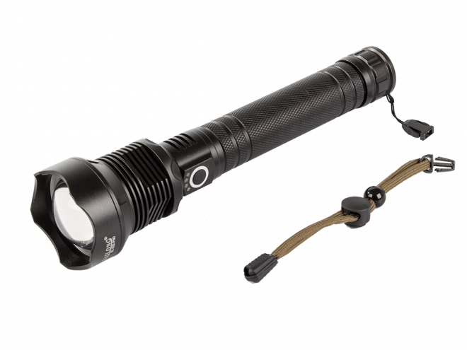 Torcia tattica militare Bailong con LED Cree XHP90