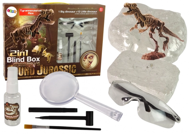 Kit Archeologico 2 in 1 Scheletro Dinosauro Tirannosauro