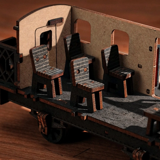 Scomposizione puzzle legno 3D locomotiva a vapore Vintage di RoboTime