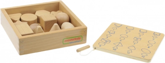 Scopri forme indovinando al tatto 12 pezzi Masterkidz