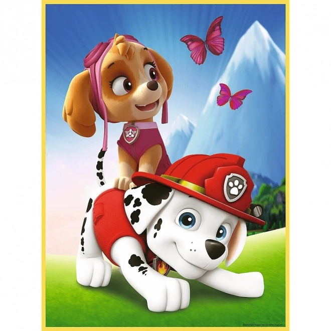 Puzzle doppio TREFL Paw Patrol: Chase, Marshall e Skye Baby Maxi