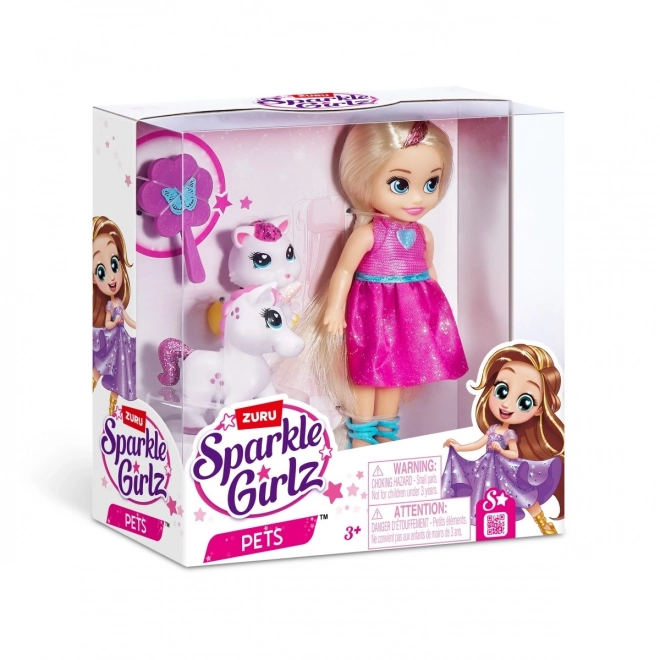 Bambola Principessa Sparkle Girlz con Animali