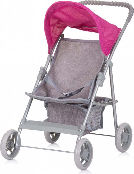 Passeggino per bambole Alice Chipolino Grigio e Rosa