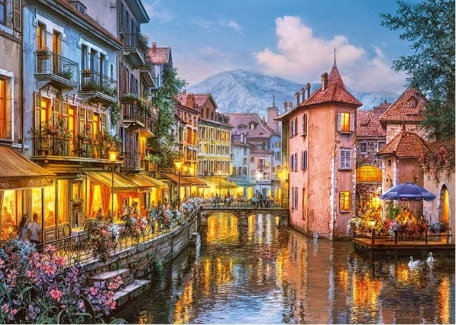 Puzzle Serata a Annecy 1000 Pezzi