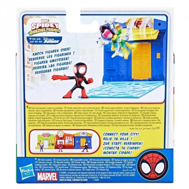 Zestaw di gioco con figurina Spidey e Super Amici