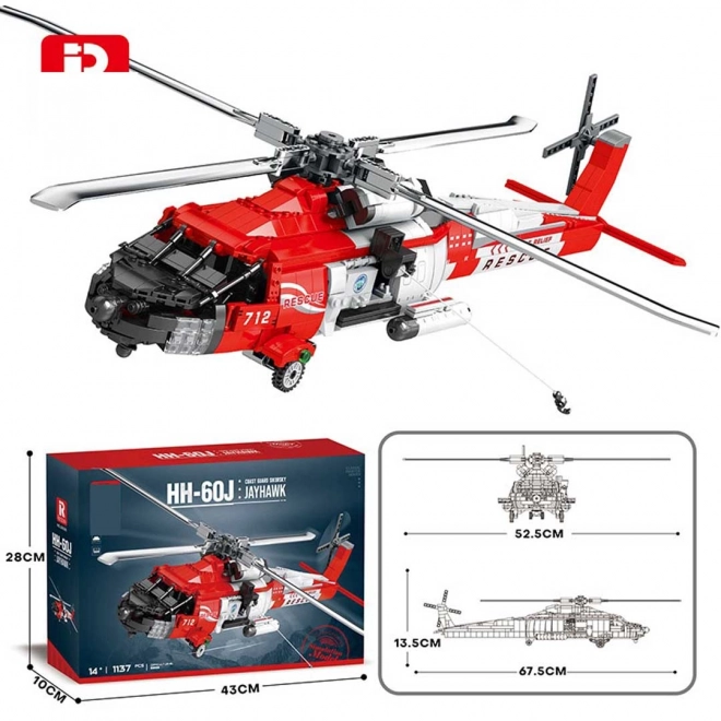 Kit costruzioni elicottero HH-60J