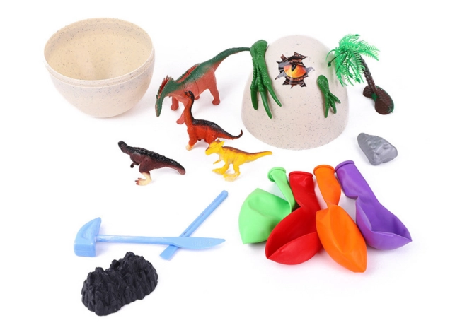 Crea uova di ghiaccio con dinosauri
