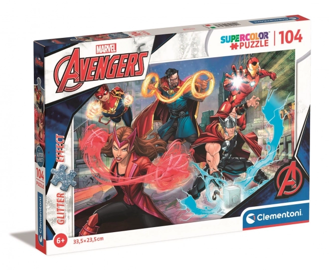 Puzzle scintillante Avengers 104 pezzi