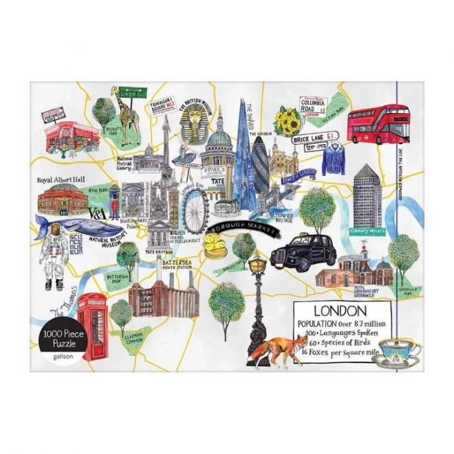 Puzzle mappa di Londra Galison 1000 pezzi