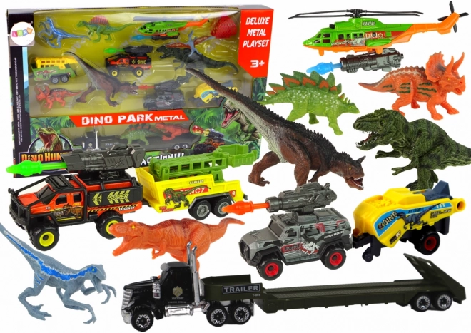 set di veicoli elicottero dinosauri 8 pezzi colorati