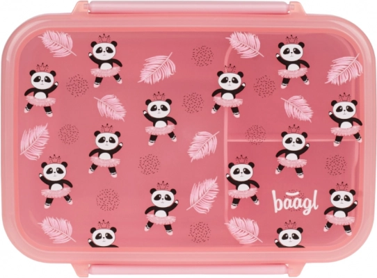 Baagl box per snack con scomparti Panda