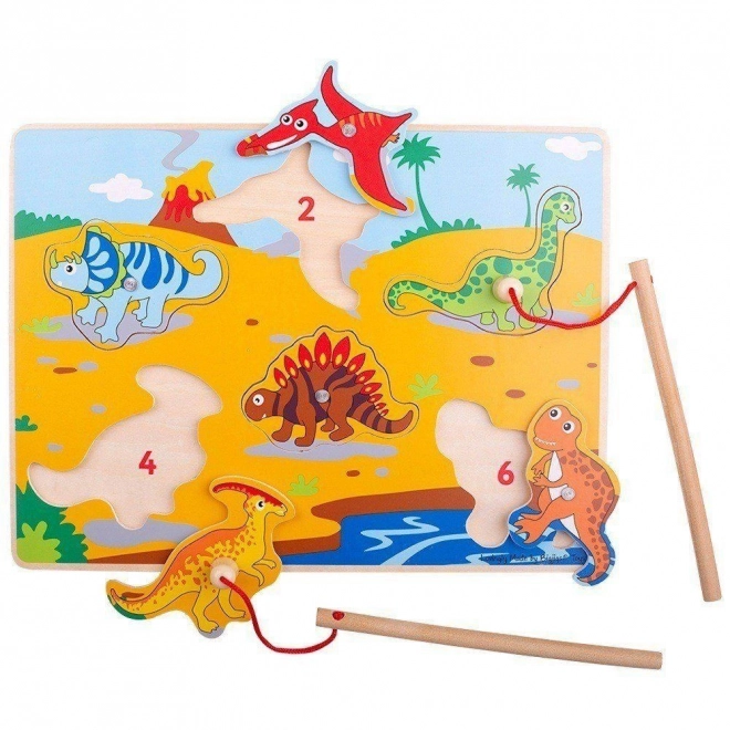 Gioco di pesca dinosauri Bigjigs