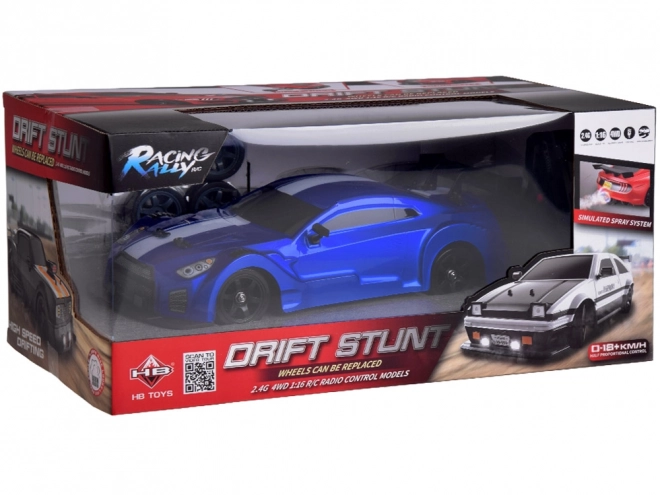 Auto RC drift 4x4 con effetto fumo e luci LED