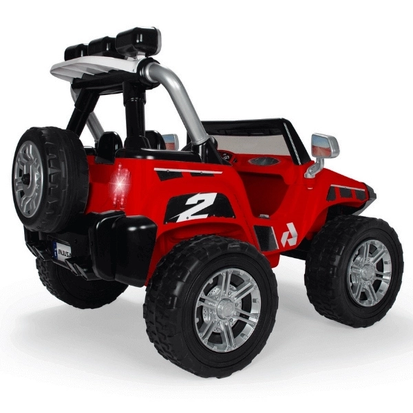 Auto elettrico a due posti Monster 24V Rosso con LED