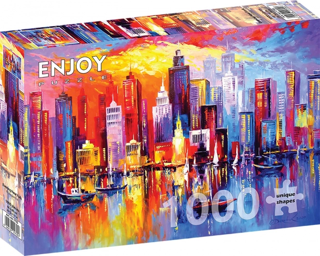 Puzzle Enjoy New York Notturno 1000 pezzi