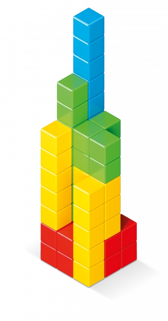 Geomag Magicube Colori Completi 64 Pezzi